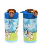 Zak Designs Bluey Kids Durable Plastic Spout Cover and Built-in Carrying Loop Leak-Proof Water Design for Travel (16oz 2pc Set) Bluey Bottle 2pk 2 Count (Pack of 1) Bluey Bottle 2pk Water Bottle - Buy Online on GoSupps.com