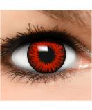Buy Funzera Red Flower Colored Contact Lenses for Halloween | 2 pcs Non-Prescription Cosplay & Anime Lenses - Buy Online on GoSupps.com