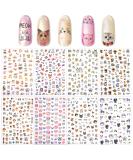 PHOGARY Cat Nail Stickers - 8 Sheets Nail Art Decals for Women & Girls | Perfect for False Nails & Manicure Gifts - International Shipping Available - Buy Online on GoSupps.com