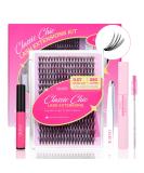 Calailis DIY Eyelash Extensions Set - 280 Pieces D Curl Individual Lashes with Adhesives Remover & Applicator | Perfect 40D Lash Extension Kit for Perfect Lashes - Buy Online on GoSupps.com