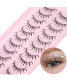 Geeneiya 02A 3D Mink Eyelashes Pack - 10 Pairs Natural Look Fluffy Individual Cluster Extension Lashes - Buy Online on GoSupps.com