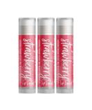 Strawberry Lip Balm Set of Three | Moisturizing & Nourishing | International Shipping - Buy Online on GoSupps.com