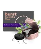 BURST Vegan Dental Floss Set with Juniper Berry Aroma - Charcoal Coating, Expanding Technology - Textured, 12 Week Supply (32 Yards) - Rose Gold - Buy Online on GoSupps.com