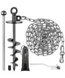 Lifeswell Dog Binders & Staplicids - 30ft Kausproof Stainless Steel Chains & 15in Robust Anchors for Dogs up to 125lbs - Durable Outdoor Solution - Buy Online on GoSupps.com