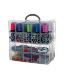 Bins & Things Stackable Storage Container with Clear, 4 -Tier 40 Comprt Large - Craft Storage / Craft Organizers and Storage - Bead Organizer Box / Art Supply Organizer - Ribbon Organizer and Sewing Box 4-Tier, 40 Comprt - Buy Online on GoSupps.com