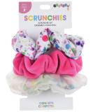 Velour and Pom Pom Organza Scrunchies Set - Confetti Pop (3-Pack) | Shop iscream - Buy Online on GoSupps.com