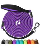Shop Aystkniet Bungee Drag Line for Dogs - 3m to 20m Shock-Absorbing Leash with Padded Handle & Lockable Hooks - Ideal for Medium & Large Dogs - Purple - Buy Online on GoSupps.com