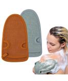 URAQT Exfoliating Gloves 2 Pcs Deep Pore Cleansing Exfoliating Glove Dual-Sided Deep Clean Exfoliation Scrubbing Mitt Body Scrub Glove Bath SPA Exfoliating Mitts for Women and Men Dead Skin Remove 2 Pcs-Upgraded Bamboo Fiber - Buy Online on GoSupps.com
