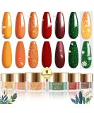 Lavender Violets Dip Powder Nail Kit - 6 Colors for Halloween & Christmas Nail Art | Large Capacity J222 Absolute Orange - Buy Online on GoSupps.com