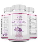 Saffron Extract Supplement 100mg - Natural Appetite Suppressant for Weight Loss - Organic Support for Eye, Heart Health - Anti-Stress Energy Booster - Buy Online on GoSupps.com