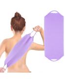 WLLHYF Exfoliating Shower Bath Gloves Back Scrubber Washcloth with Handles Scrub Body Shower Cleaning Multicolour Sponges Deep Clean Back Washer Spa Massage Bath Towel for Women Men (Purple) - Buy Online on GoSupps.com