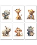 Lavema A4 Safari Animal Poster for Children's Room | Happy Africa Wall Art | Unframed Baby Room Decoration for Boys & Girls - Buy Online on GoSupps.com