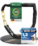 Mivelo High-Safety Bicycle Chain Lock - 100cm Long 8mm Hardened Steel Ideal for E-Bike MTB & Racing Bike - Secure Your Ride! - Buy Online on GoSupps.com