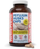 Yerba Prima Psyllium Husks Caps 625mg - 400 Capsules | Natural Fiber Supplement for Men and Women | Supports Regularity - Buy Online on GoSupps.com