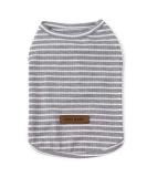 Cute Striped Pet Sweater for Small Dogs - Heroic Design in Pink Red Blue & Gray | Lightweight Fashion for Puppies (1.2-9.0 kg) - Buy Online on GoSupps.com