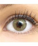 Glamlens Jasmine Light Green Contact Lenses | Strong Coverage Colored Monthly Lenses | Silicone Hydrogel Diopter -4.00 | 1 Pair (2 Pieces) Dia 14.00mm - Buy Online on GoSupps.com