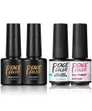 PEACECOLOR 7ML Base and Top Coat 8ML Nail Prep Dehydrator and Primer Kit Shine Glossy Finish and Long Lasting Gel for DIY Nail Art Design at Home Beauty Gifts color 199 - Buy Online on GoSupps.com