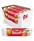 Lotus Biscoff Double Sandwich Biscuits - Vanilla Creme Filling | Vegan | 15 Pack (9 x 150g) | Unique Crispy Taste | No Added Flavors or Dyes | International Shipping Available - Buy Online on GoSupps.com