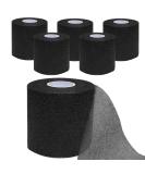 6 Rolls Pre Wrap Tape - Athletic Black Foam Underwrap Sports Wrap & Headbands for Hair - Buy Online on GoSupps.com