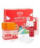 Koji White Facial Skin Care Set - Dark Spot Corrector Soap & Brightening Serum with Kojic Acid Niacinamide & Vitamin C - Vegan Moisturizer - Buy Online on GoSupps.com