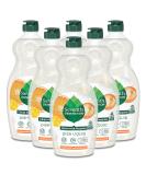 Seventh Generation Dish Soap - Clementine Zest & Lemongrass, 19 oz (Pack of 6) - Eco-Friendly & Plant-Based - Buy Online on GoSupps.com