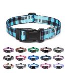 Mercano Adjustable Dog Collar - Soft Nylon Comfortable & Stylish Checkered Blue for Small & Medium Dogs | Durable Pet Accessories - Buy Online on GoSupps.com