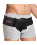 ORTONYX Inguinal Groin Hernia Belt with Removable Compression Pad - Black S/M for Men and Women | Adjustable Waist Strap for Hernia Support | Left/Right Side Truss for Inguinal/Incisional Hernias - Buy Online on GoSupps.com