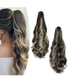 Gairyan 50cm Claw Clip Ponytail Extensions - Long Curly Synthetic Hair for Women | Black & Bleach Options - Buy Online on GoSupps.com