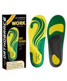 Premium Work Boot Insoles for All-Day Shock Absorption & Comfort | Anti-Fatigue Arch Support Inserts for Men & Women - Relieve Foot Pain (Size L 290mm Green - Buy Online on GoSupps.com