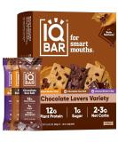 IQBAR Brain and Body Keto Protein Bars - Chocolate Lovers Variety Keto Bars - 12-Count Energy Bars - Low Carb Protein Bars - High Fiber Vegan Bars and Low Sugar Meal Replacement Bars - Vegan Snacks - Buy Online on GoSupps.com