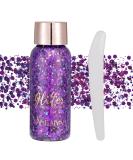 GL-TURELIFES Mermaid Sequin Chunky Glitter Liquid Eyeshadow & Body Gel - 30g Dark Purple Festival Makeup - Buy Online on GoSupps.com