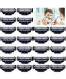 XSYKJGS MACH-3 Replacement Blades - 24 Professional Razor Blades for Men | Wet Razors Clean Beard & Leg Hair - Buy Online on GoSupps.com