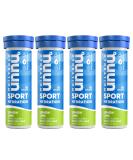 Nuun Sport: Electrolyte Drink Tablets, Lemon Lime, 10 Count (Pack of 4) Lemon Lime 10 Count (Pack of 4) - Buy Online on GoSupps.com