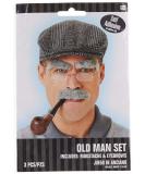 Amscan 840999 Gray Old Man Moustache and Eyebrows Set - Dress Up Accessory - Buy Online on GoSupps.com