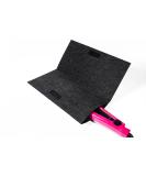 Glamza Hair Straightener Mat & Pouch - Made from Heat Resistant Safety Felt - Ideal for Home & Travel (Dark Grey) - Buy Online on GoSupps.com