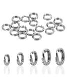 100pcs Heavy Duty Stainless Steel Double Split Rings Fishing Tackle 2#-9# Connectors - Buy Online on GoSupps.com