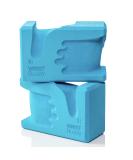 WRIST BUDDY Yoga Blocks Two Pack For Wrist Pain and Pressure Prime Comfort for the Grip Balance Fitness and Exercise Cushion All EVA Foam Blocks Yoga Accessories Yoga Set In Home Yoga Kit Best Gifts Teal - Buy Online on GoSupps.com