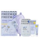 FREEMAN Sleepy Time Facial Mask Kit - 4 Piece Set with Eye Mask & Overnight Moisturizer for Tired Eyes & Skin | Includes Satin Sleep Mask | Ideal for Sleep Routine and Skin Care - Buy Online on GoSupps.com