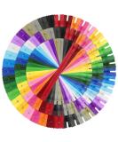 120pcs Assorted Nylon Zippers for Sewing - Bulk Zippers for Bags, Pouches, Pillow Covers & Crafts - Buy Online on GoSupps.com