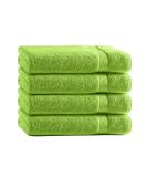 Class Home Collection Terry Guest Towels - Pack of 4 100% Cotton 30x50 cm Apple Green - Soft & Absorbent Luxury Towels for Home - Buy Online on GoSupps.com