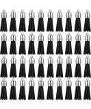 200 Pieces Black Faux Suede Leather Keychain Tassels - DIY Crafts Supplies - Buy Online on GoSupps.com