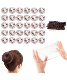 Shakeel 30pcs Invisible Hair Nets for Buns + 20pcs U Shape Hair Pins | Mesh Ballet Bun Nets in Brown for Women and Girls - Buy Online on GoSupps.com