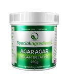 Premium Quality Agar Agar 250g Powder - Vegan & Vegetarian Friendly | Non-GMO, Gluten-Free | European Grade | Recyclable Container - Buy Online on GoSupps.com