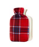Hot Water Bottle 2 Litre With Fleece Cover Red Check - Buy Online on GoSupps.com