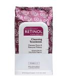 Retinol Anti-Aging Cleansing Towelettes – All-in-One Cleanser, Toner & Makeup Remover in a Convenient Pre-Moistened Wipe – On-The-Go Exfoliating, Toning & Hydrating Leaves Skin Clean, Fresh & Refined - Buy Online on GoSupps.com