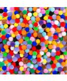 Acerich 2000 Pcs 1cm Assorted Pompoms - Multicolor Fuzzy Pom Poms for Valentine's Day Crafts - Buy Online on GoSupps.com