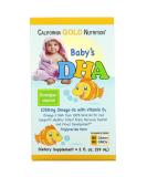 California Gold Nutrition Baby's DHA Omega-3 with Vitamin D3 1050mg 2 fl oz (59 ml) - Buy Online on GoSupps.com