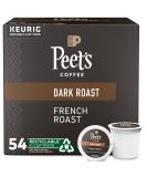 Peet's Coffee French Roast Dark Roast K-Cup Pods - 54 Count Pack for Keurig Brewers - Buy Online on GoSupps.com