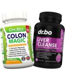 Colon & Liver Cleanse Detox Support - Natural Bowel Cleanser for Bloating & Constipation Relief - Milk Thistle Dandelion Capsules - Buy Online on GoSupps.com