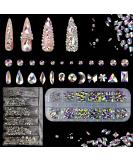 1848 Piece Glitter Stones Set - Self-Adhesive Multi-Size Nail Art & DIY Jewelry Craft - Buy Online on GoSupps.com
